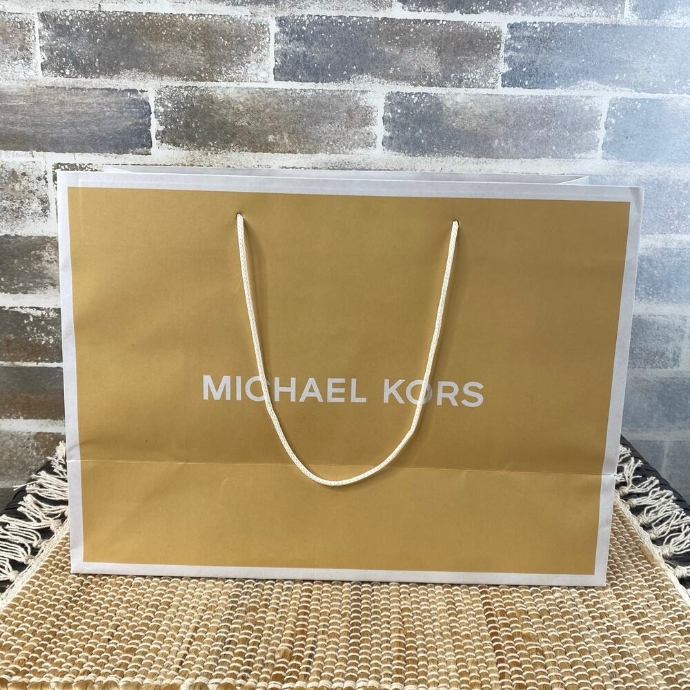Michael Kors Shopping Gift Bag Size 15" x 11" x 6.5"